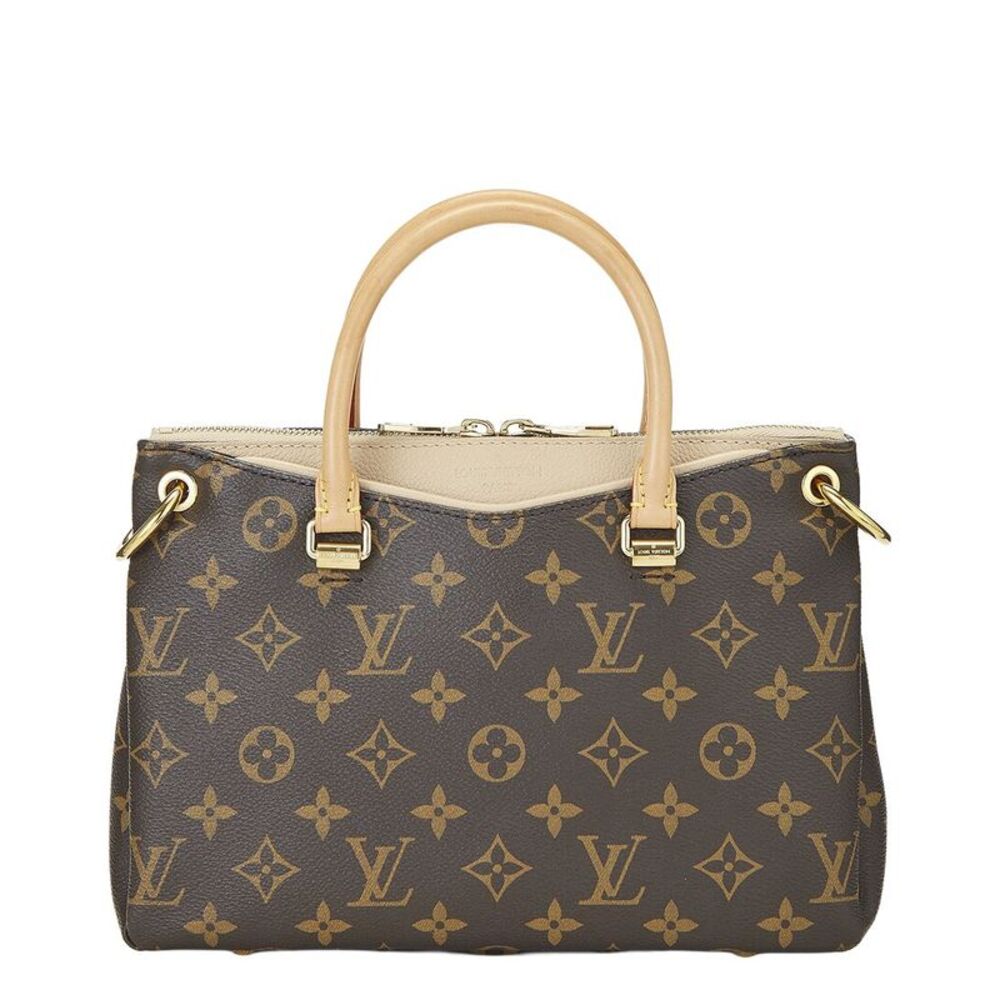 Louis Vuitton Beige Monogram Coated Canvas Pallas Bb (Authentic Pre-Loved)